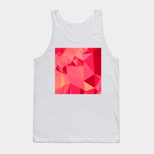 American Rose Red Abstract Low Polygon Background Tank Top